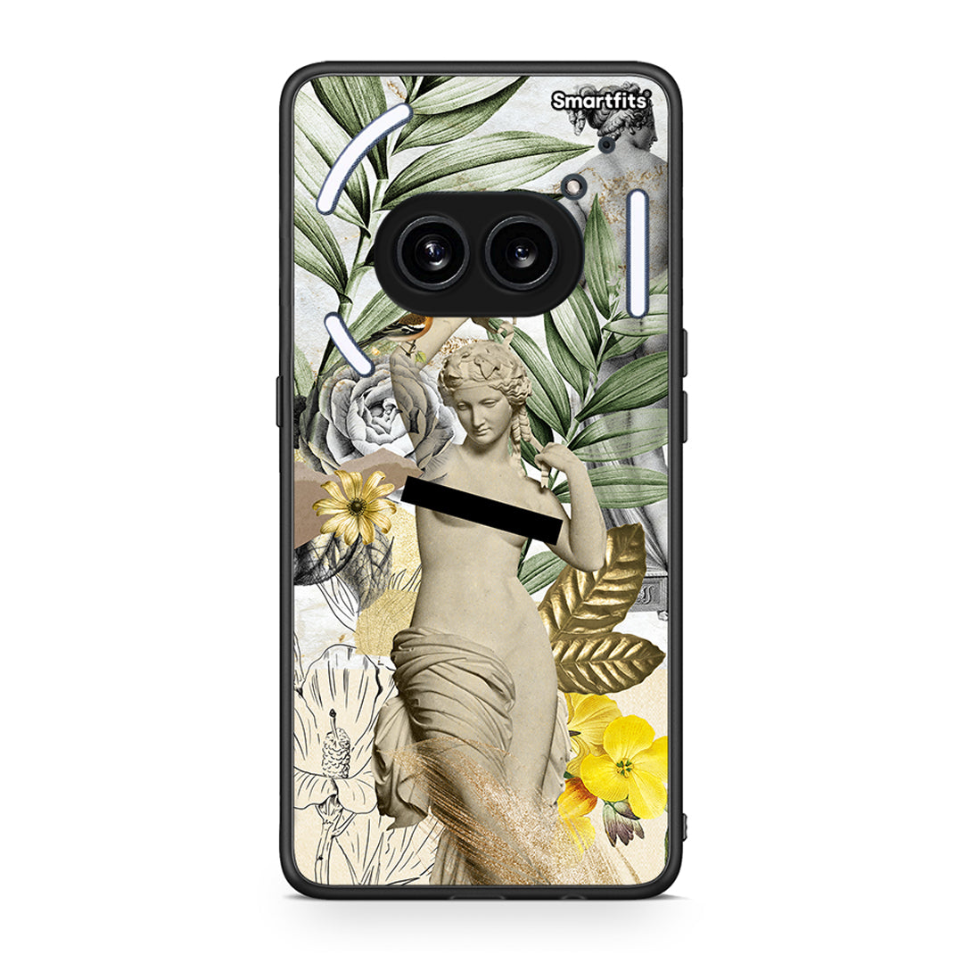 Nothing Phone 2a Woman Statue θήκη από τη Smartfits με σχέδιο στο πίσω μέρος και μαύρο περίβλημα | Smartphone case with colorful back and black bezels by Smartfits