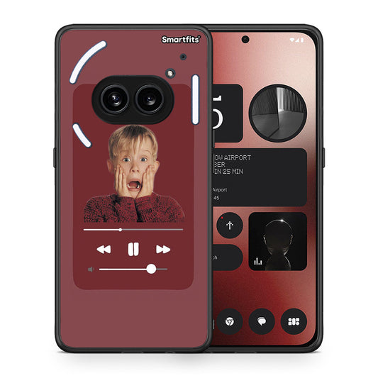 Θήκη Nothing Phone 2a Xmas Alone Music από τη Smartfits με σχέδιο στο πίσω μέρος και μαύρο περίβλημα | Nothing Phone 2a Xmas Alone Music case with colorful back and black bezels
