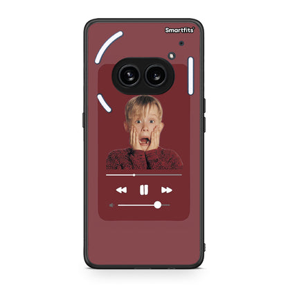 Nothing Phone 2a Xmas Alone Music θήκη από τη Smartfits με σχέδιο στο πίσω μέρος και μαύρο περίβλημα | Smartphone case with colorful back and black bezels by Smartfits