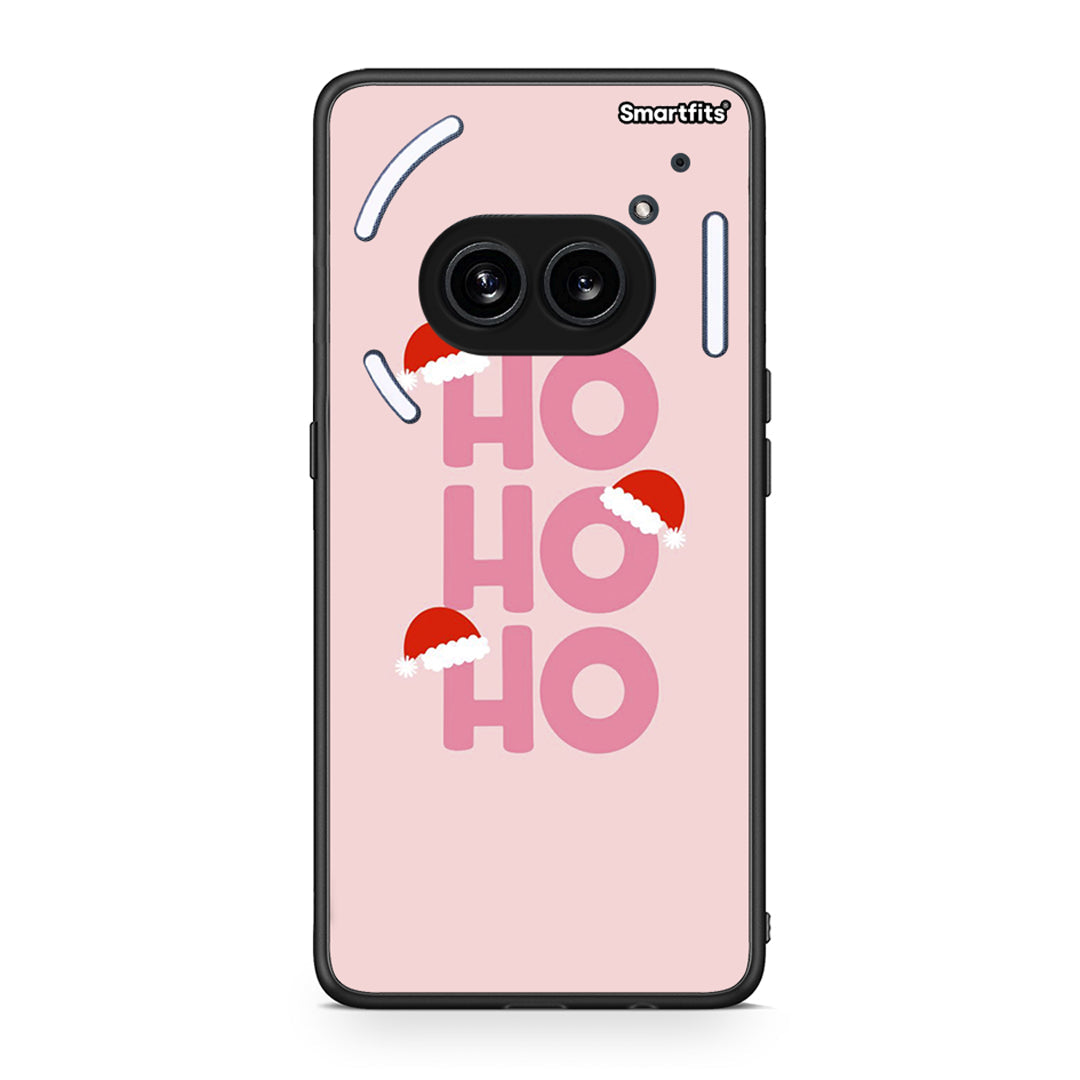 Nothing Phone 2a Xmas Ho Ho Ho θήκη από τη Smartfits με σχέδιο στο πίσω μέρος και μαύρο περίβλημα | Smartphone case with colorful back and black bezels by Smartfits