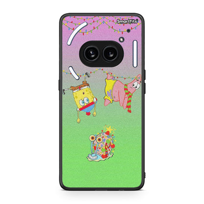 Nothing Phone 2a Xmas Lights θήκη από τη Smartfits με σχέδιο στο πίσω μέρος και μαύρο περίβλημα | Smartphone case with colorful back and black bezels by Smartfits