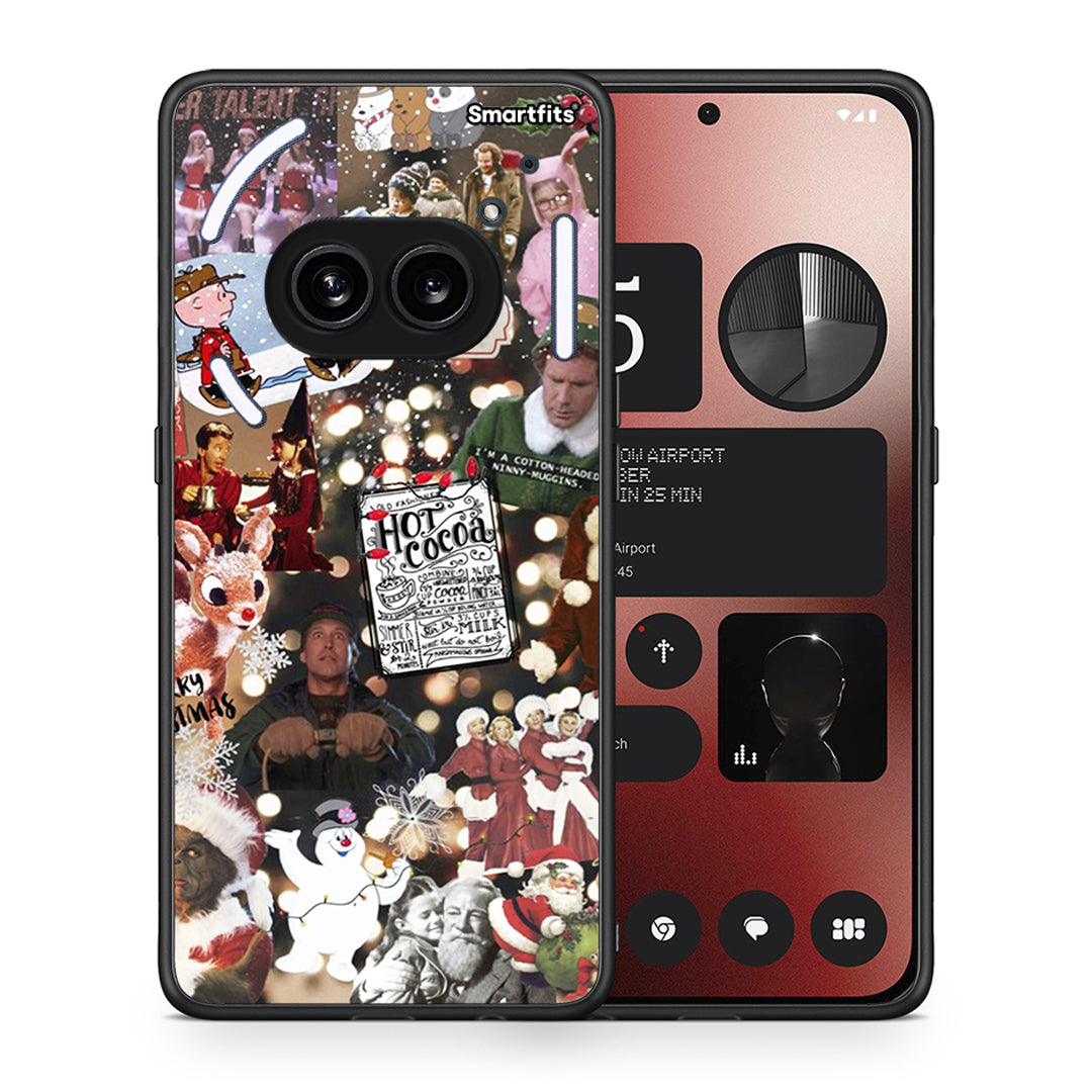 Θήκη Nothing Phone 2a Xmas Movies από τη Smartfits με σχέδιο στο πίσω μέρος και μαύρο περίβλημα | Nothing Phone 2a Xmas Movies case with colorful back and black bezels