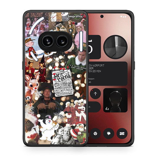 Θήκη Nothing Phone 2a Xmas Movies από τη Smartfits με σχέδιο στο πίσω μέρος και μαύρο περίβλημα | Nothing Phone 2a Xmas Movies case with colorful back and black bezels