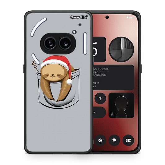 Θήκη Nothing Phone 2a Xmas Zzzz από τη Smartfits με σχέδιο στο πίσω μέρος και μαύρο περίβλημα | Nothing Phone 2a Xmas Zzzz case with colorful back and black bezels