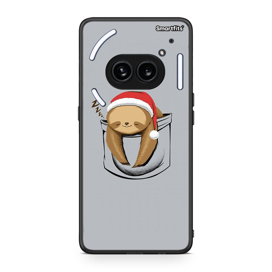 Nothing Phone 2a Xmas Zzzz θήκη από τη Smartfits με σχέδιο στο πίσω μέρος και μαύρο περίβλημα | Smartphone case with colorful back and black bezels by Smartfits