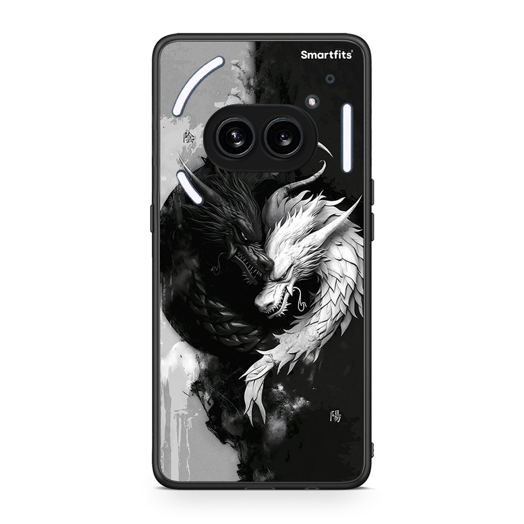 Nothing Phone 2a Yin Yang Θήκη από τη Smartfits με σχέδιο στο πίσω μέρος και μαύρο περίβλημα | Smartphone case with colorful back and black bezels by Smartfits