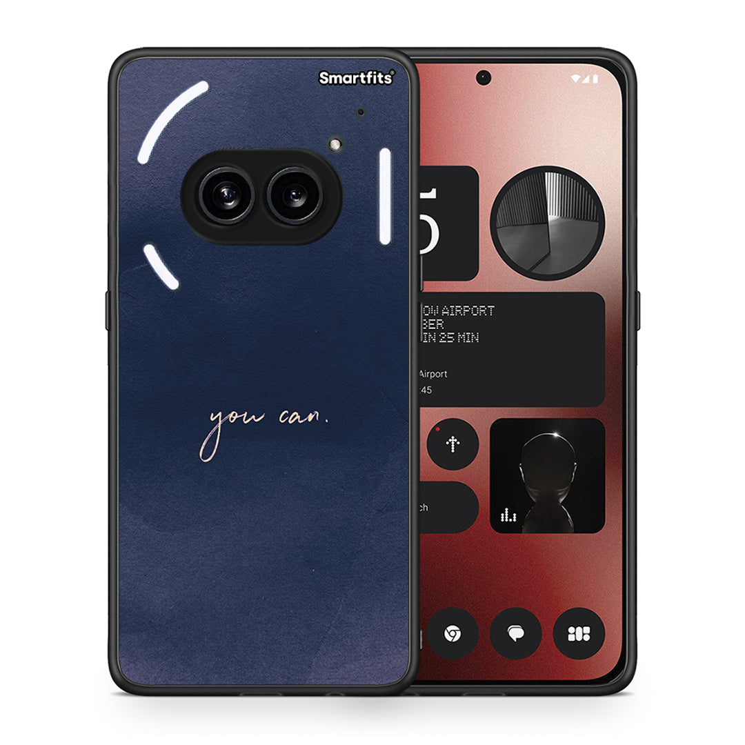 Θήκη Nothing Phone 2a You Can από τη Smartfits με σχέδιο στο πίσω μέρος και μαύρο περίβλημα | Nothing Phone 2a You Can case with colorful back and black bezels