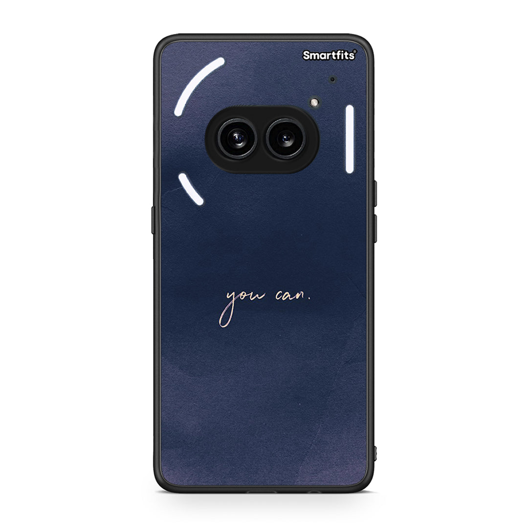 Nothing Phone 2a You Can θήκη από τη Smartfits με σχέδιο στο πίσω μέρος και μαύρο περίβλημα | Smartphone case with colorful back and black bezels by Smartfits
