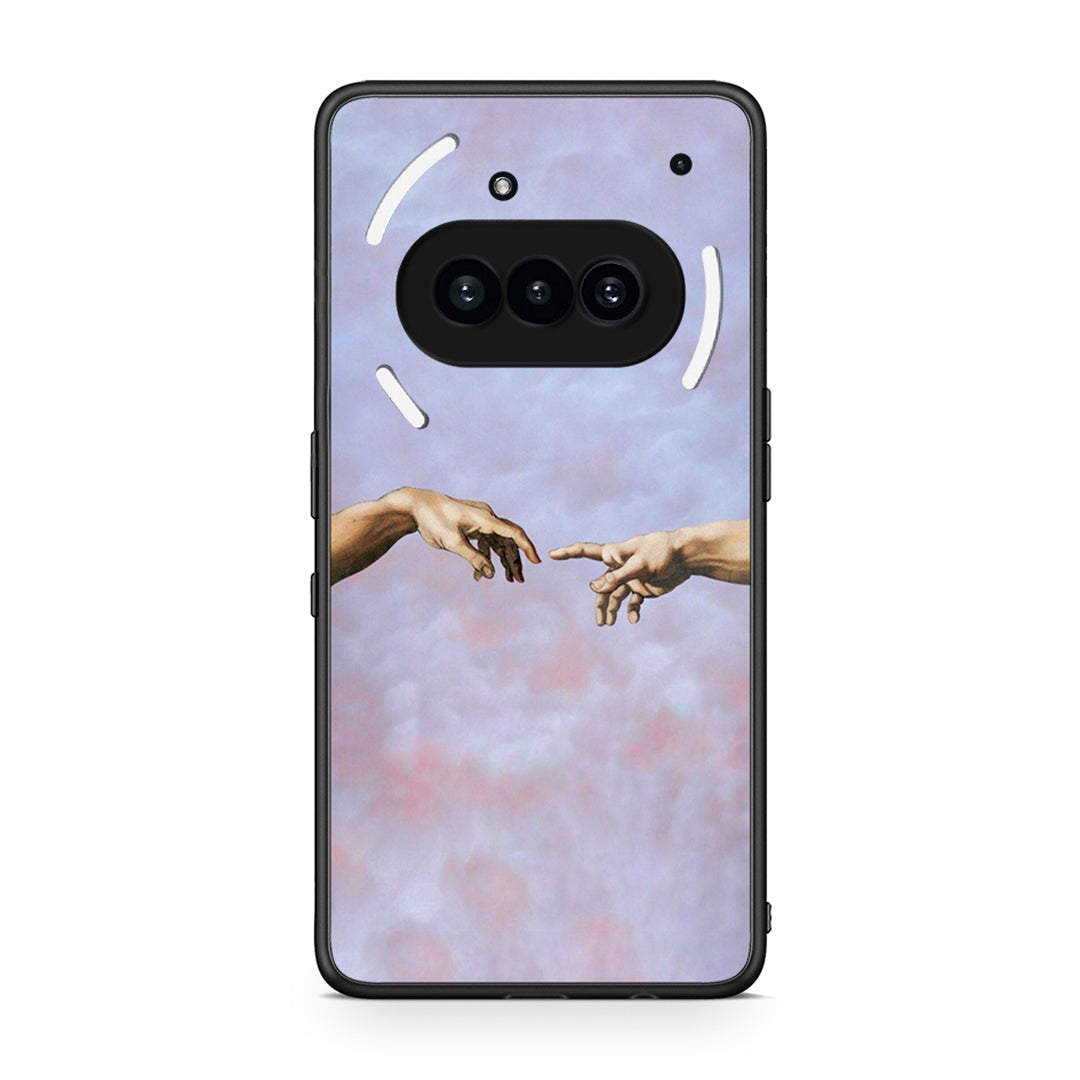 Nothing Phone 3a Adam Hand θήκη από τη Smartfits με σχέδιο στο πίσω μέρος και μαύρο περίβλημα | Smartphone case with colorful back and black bezels by Smartfits