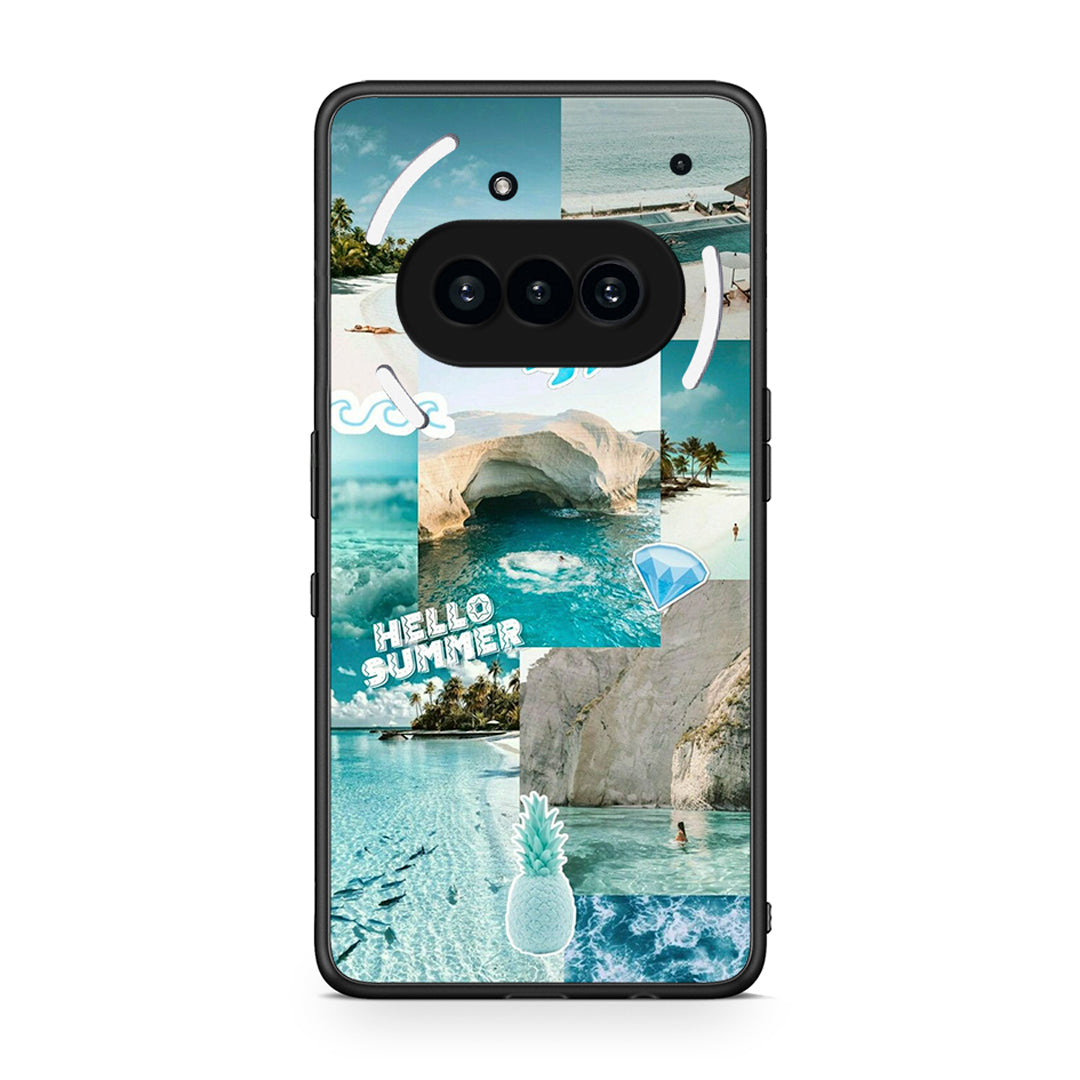 Nothing Phone 3a Aesthetic Summer Θήκη από τη Smartfits με σχέδιο στο πίσω μέρος και μαύρο περίβλημα | Smartphone case with colorful back and black bezels by Smartfits