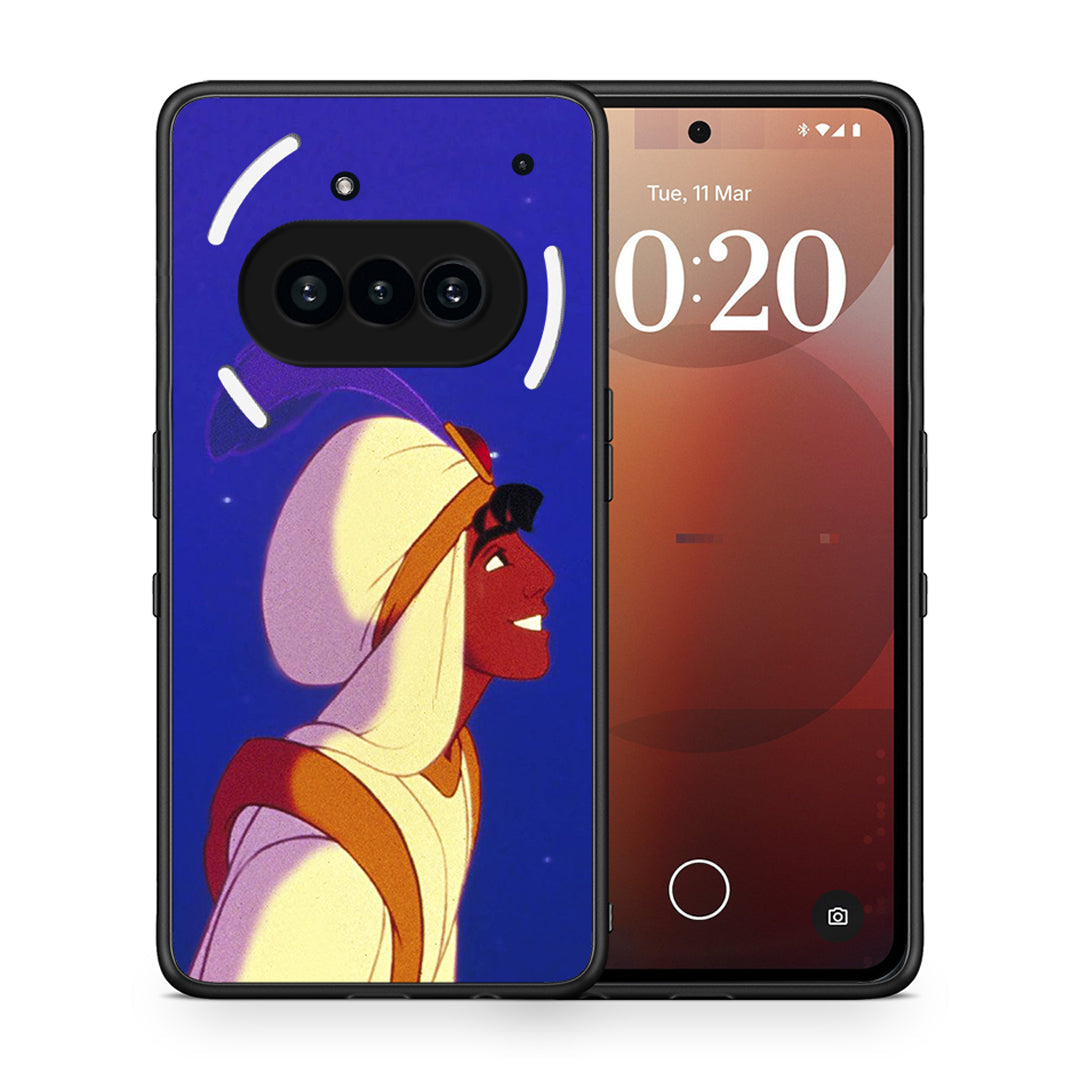 Θήκη Nothing Phone 3a Alladin And Jasmine Love 1 από τη Smartfits με σχέδιο στο πίσω μέρος και μαύρο περίβλημα | Nothing Phone 3a Alladin And Jasmine Love 1 case with colorful back and black bezels