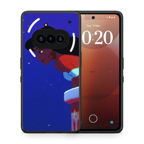 Θήκη Nothing Phone 3a Alladin And Jasmine Love 2 από τη Smartfits με σχέδιο στο πίσω μέρος και μαύρο περίβλημα | Nothing Phone 3a Alladin And Jasmine Love 2 case with colorful back and black bezels