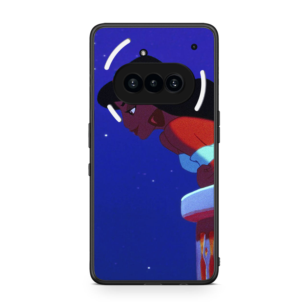 Nothing Phone 3a Alladin And Jasmine Love 2 θήκη από τη Smartfits με σχέδιο στο πίσω μέρος και μαύρο περίβλημα | Smartphone case with colorful back and black bezels by Smartfits