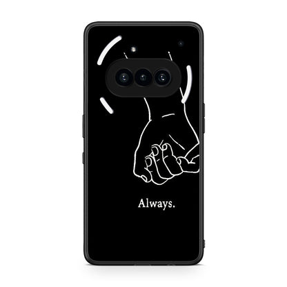 Nothing Phone 3a Always & Forever 1 Θήκη Αγίου Βαλεντίνου από τη Smartfits με σχέδιο στο πίσω μέρος και μαύρο περίβλημα | Smartphone case with colorful back and black bezels by Smartfits