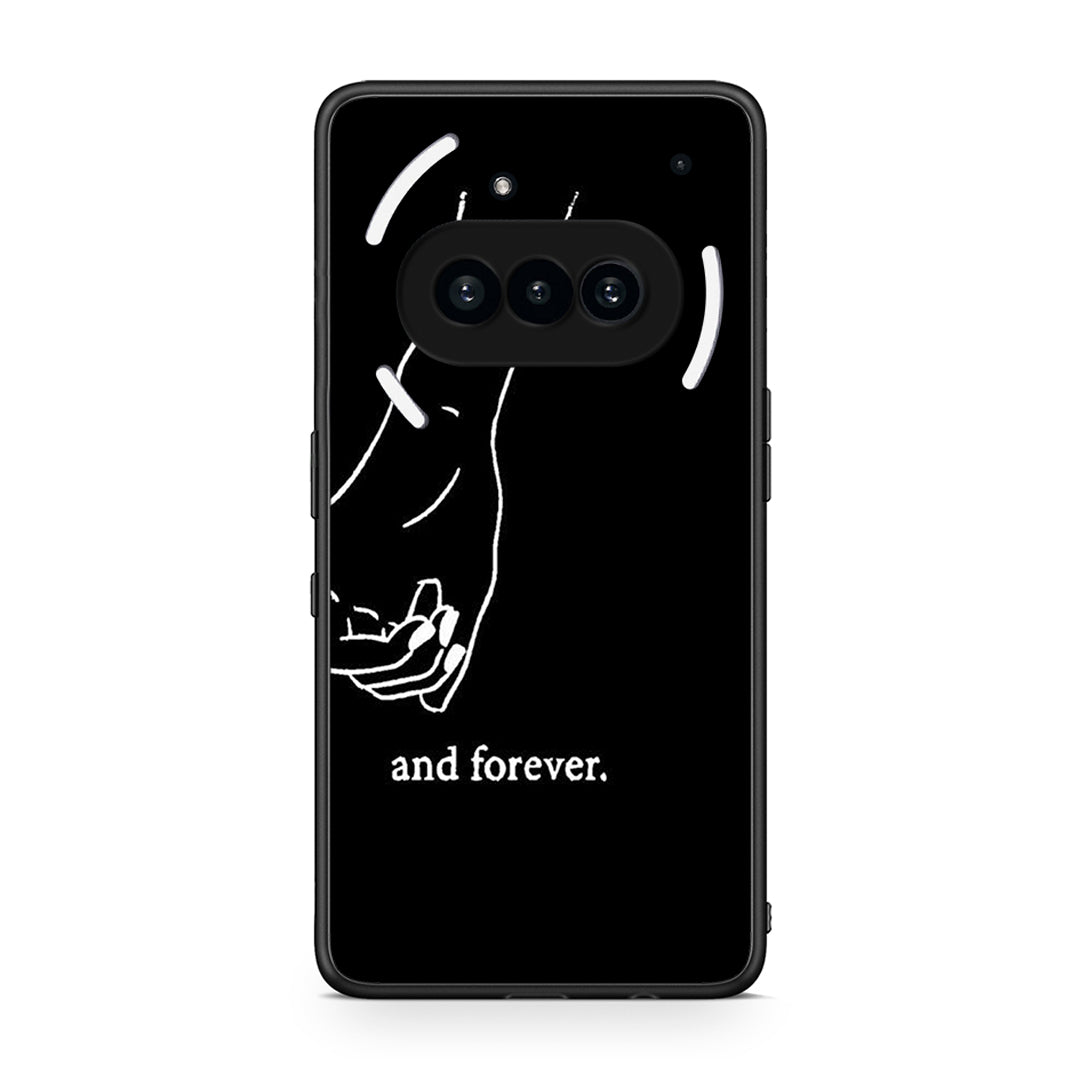 Nothing Phone 3a Always & Forever 2 Θήκη Αγίου Βαλεντίνου από τη Smartfits με σχέδιο στο πίσω μέρος και μαύρο περίβλημα | Smartphone case with colorful back and black bezels by Smartfits