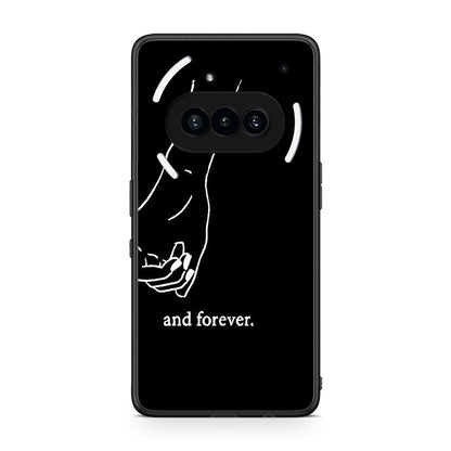 Nothing Phone 3a Always & Forever 2 Θήκη Αγίου Βαλεντίνου από τη Smartfits με σχέδιο στο πίσω μέρος και μαύρο περίβλημα | Smartphone case with colorful back and black bezels by Smartfits