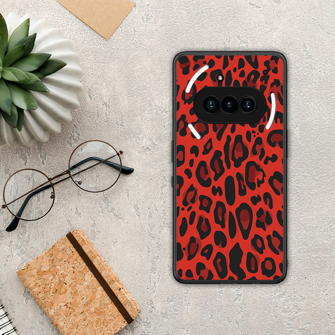Animal Red Leopard - Nothing Phone 3a θήκη