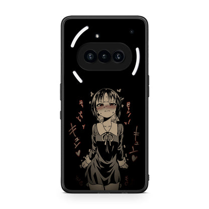 Nothing Phone 3a Anime Girl θήκη από τη Smartfits με σχέδιο στο πίσω μέρος και μαύρο περίβλημα | Smartphone case with colorful back and black bezels by Smartfits