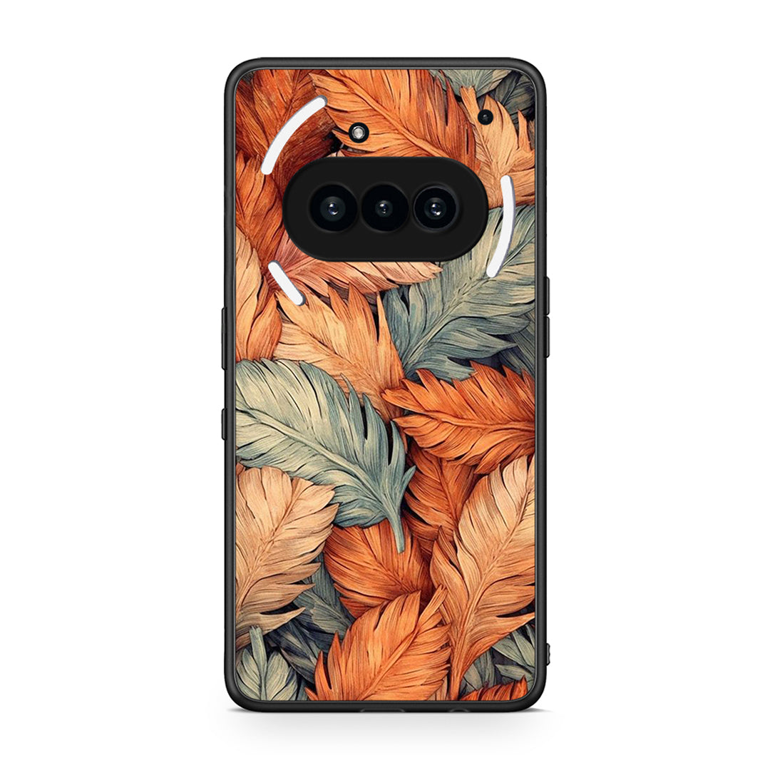 Nothing Phone 3a Autumn Leaves Θήκη από τη Smartfits με σχέδιο στο πίσω μέρος και μαύρο περίβλημα | Smartphone case with colorful back and black bezels by Smartfits