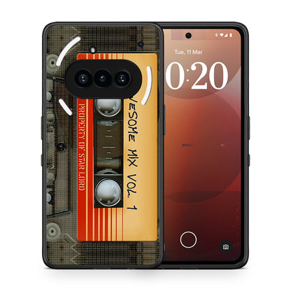 Θήκη Nothing Phone 3a Awesome Mix από τη Smartfits με σχέδιο στο πίσω μέρος και μαύρο περίβλημα | Nothing Phone 3a Awesome Mix case with colorful back and black bezels