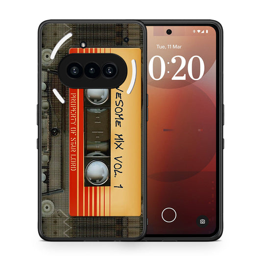 Θήκη Nothing Phone 3a Awesome Mix από τη Smartfits με σχέδιο στο πίσω μέρος και μαύρο περίβλημα | Nothing Phone 3a Awesome Mix case with colorful back and black bezels