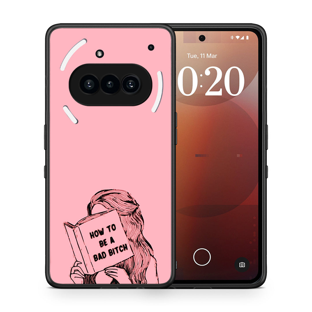 Θήκη Nothing Phone 3a Bad Bitch από τη Smartfits με σχέδιο στο πίσω μέρος και μαύρο περίβλημα | Nothing Phone 3a Bad Bitch case with colorful back and black bezels