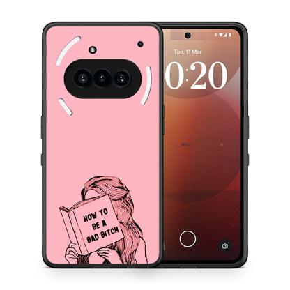 Θήκη Nothing Phone 3a Bad Bitch από τη Smartfits με σχέδιο στο πίσω μέρος και μαύρο περίβλημα | Nothing Phone 3a Bad Bitch case with colorful back and black bezels