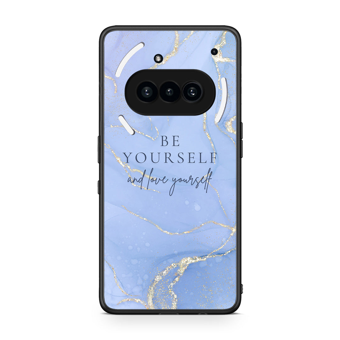 Nothing Phone 3a Be Yourself θήκη από τη Smartfits με σχέδιο στο πίσω μέρος και μαύρο περίβλημα | Smartphone case with colorful back and black bezels by Smartfits
