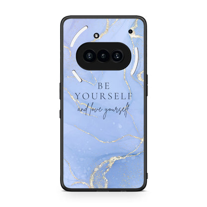 Nothing Phone 3a Be Yourself θήκη από τη Smartfits με σχέδιο στο πίσω μέρος και μαύρο περίβλημα | Smartphone case with colorful back and black bezels by Smartfits
