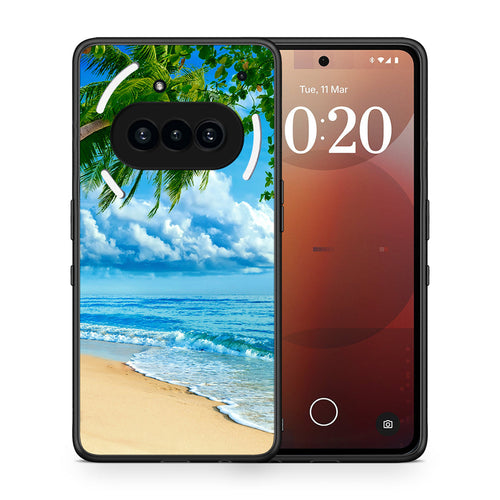 Θήκη Nothing Phone 3a Beautiful Beach από τη Smartfits με σχέδιο στο πίσω μέρος και μαύρο περίβλημα | Nothing Phone 3a Beautiful Beach case with colorful back and black bezels