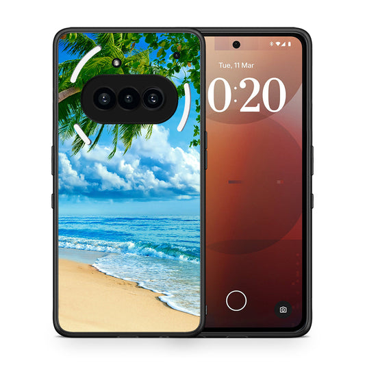 Θήκη Nothing Phone 3a Beautiful Beach από τη Smartfits με σχέδιο στο πίσω μέρος και μαύρο περίβλημα | Nothing Phone 3a Beautiful Beach case with colorful back and black bezels