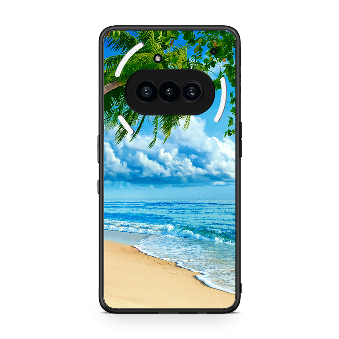 Nothing Phone 3a Beautiful Beach θήκη από τη Smartfits με σχέδιο στο πίσω μέρος και μαύρο περίβλημα | Smartphone case with colorful back and black bezels by Smartfits