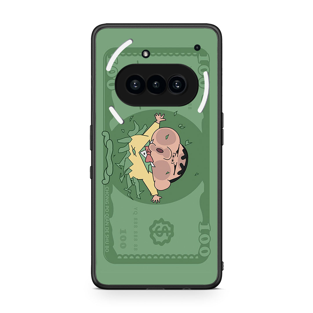 Nothing Phone 3a Big Money Θήκη Αγίου Βαλεντίνου από τη Smartfits με σχέδιο στο πίσω μέρος και μαύρο περίβλημα | Smartphone case with colorful back and black bezels by Smartfits