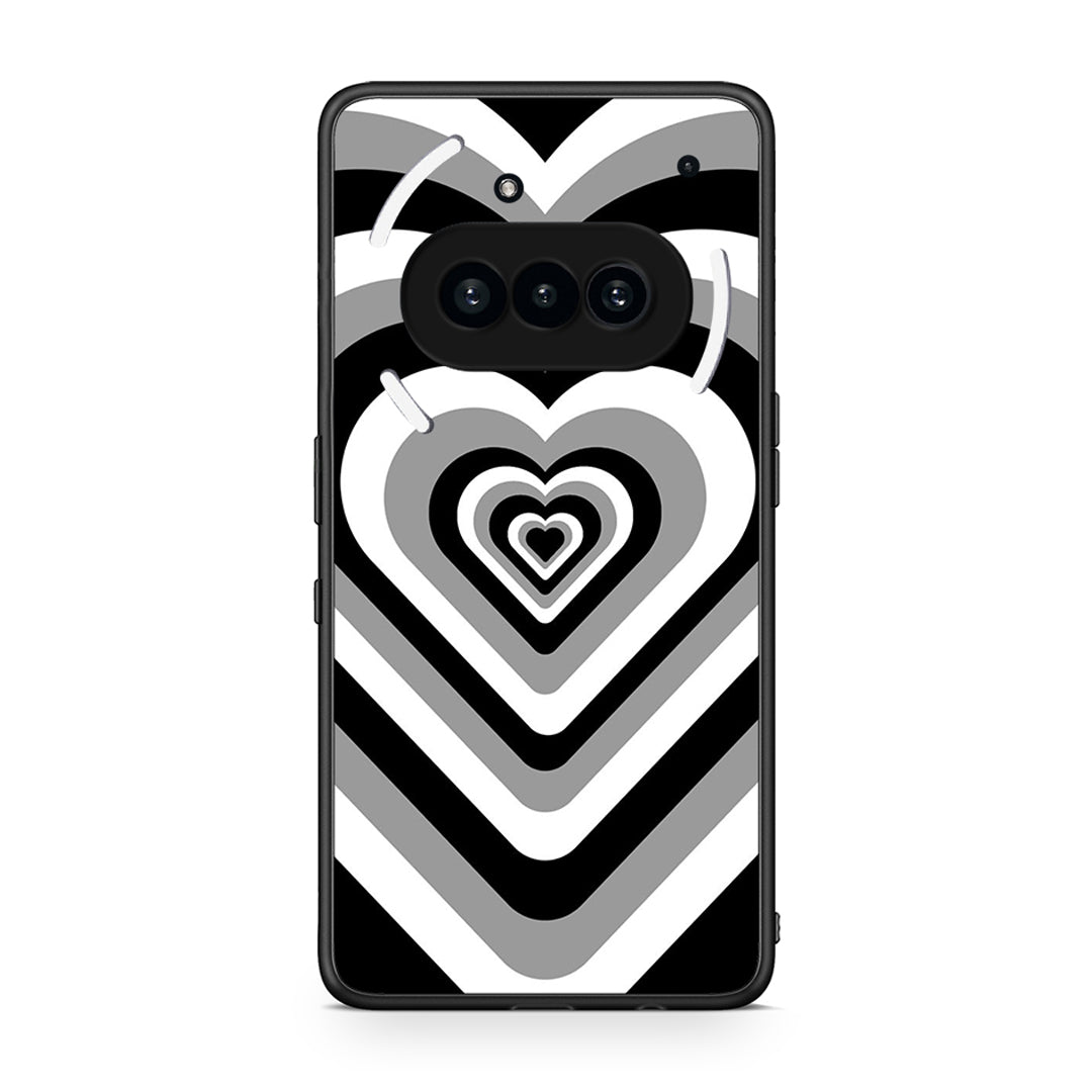 Nothing Phone 3a Black Hearts θήκη από τη Smartfits με σχέδιο στο πίσω μέρος και μαύρο περίβλημα | Smartphone case with colorful back and black bezels by Smartfits