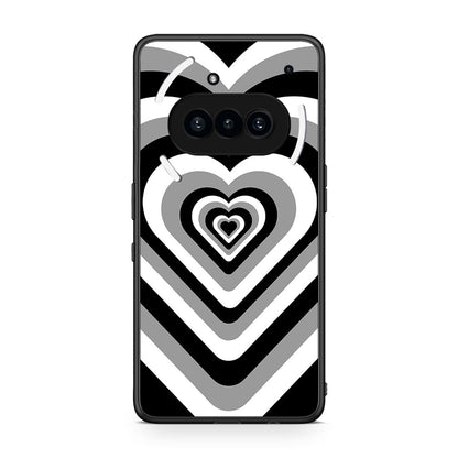 Nothing Phone 3a Black Hearts θήκη από τη Smartfits με σχέδιο στο πίσω μέρος και μαύρο περίβλημα | Smartphone case with colorful back and black bezels by Smartfits