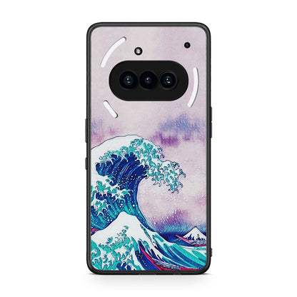 Nothing Phone 3a Blue Waves θήκη από τη Smartfits με σχέδιο στο πίσω μέρος και μαύρο περίβλημα | Smartphone case with colorful back and black bezels by Smartfits