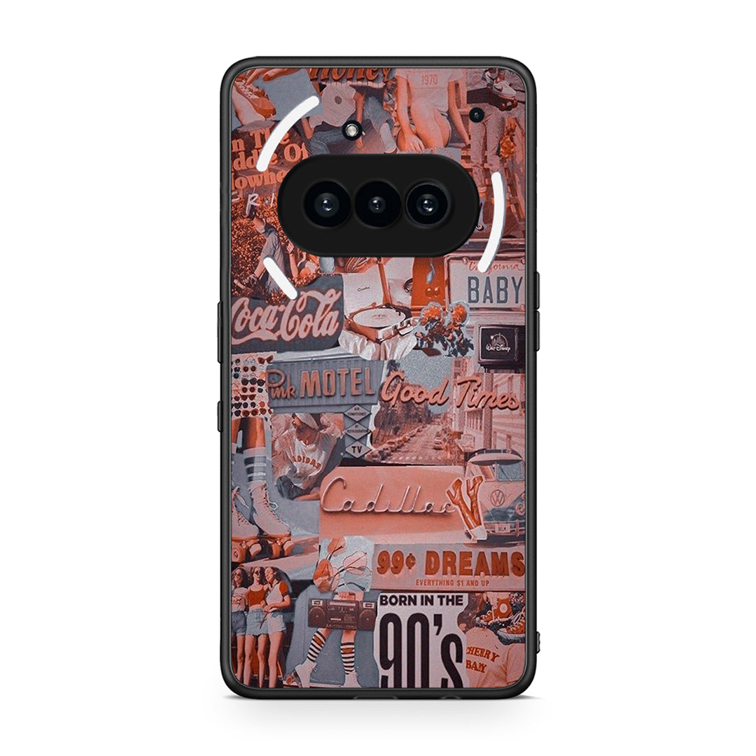 Nothing Phone 3a Born In 90s θήκη από τη Smartfits με σχέδιο στο πίσω μέρος και μαύρο περίβλημα | Smartphone case with colorful back and black bezels by Smartfits