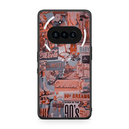 Nothing Phone 3a Born In 90s θήκη από τη Smartfits με σχέδιο στο πίσω μέρος και μαύρο περίβλημα | Smartphone case with colorful back and black bezels by Smartfits