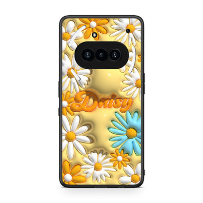 Nothing Phone 3a Bubble Daisies θήκη από τη Smartfits με σχέδιο στο πίσω μέρος και μαύρο περίβλημα | Smartphone case with colorful back and black bezels by Smartfits