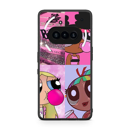 Nothing Phone 3a Bubble Girls Θήκη Αγίου Βαλεντίνου από τη Smartfits με σχέδιο στο πίσω μέρος και μαύρο περίβλημα | Smartphone case with colorful back and black bezels by Smartfits