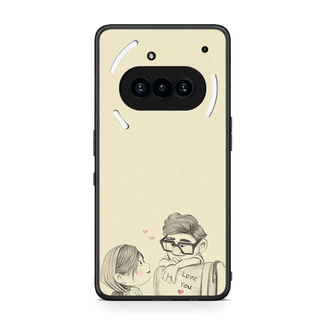 Nothing Phone 3a Carl And Ellie θήκη από τη Smartfits με σχέδιο στο πίσω μέρος και μαύρο περίβλημα | Smartphone case with colorful back and black bezels by Smartfits