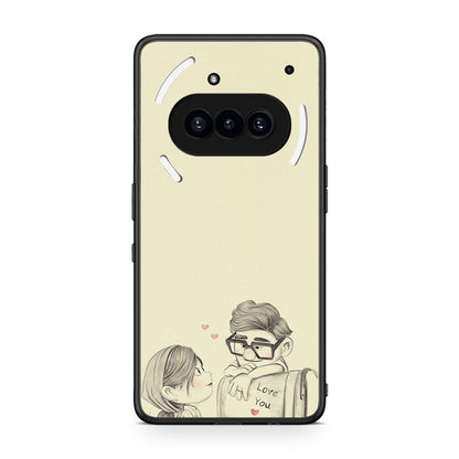 Nothing Phone 3a Carl And Ellie θήκη από τη Smartfits με σχέδιο στο πίσω μέρος και μαύρο περίβλημα | Smartphone case with colorful back and black bezels by Smartfits