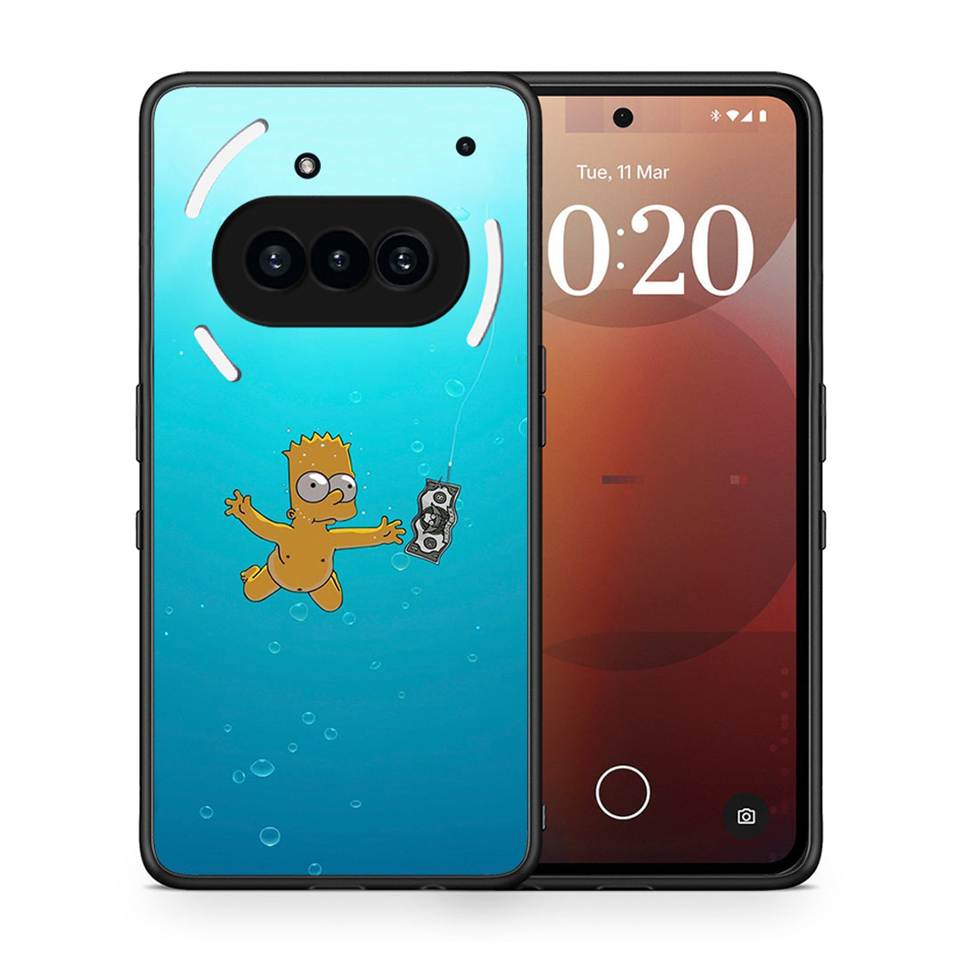 Θήκη Nothing Phone 3a Chasing Money από τη Smartfits με σχέδιο στο πίσω μέρος και μαύρο περίβλημα | Nothing Phone 3a Chasing Money case with colorful back and black bezels