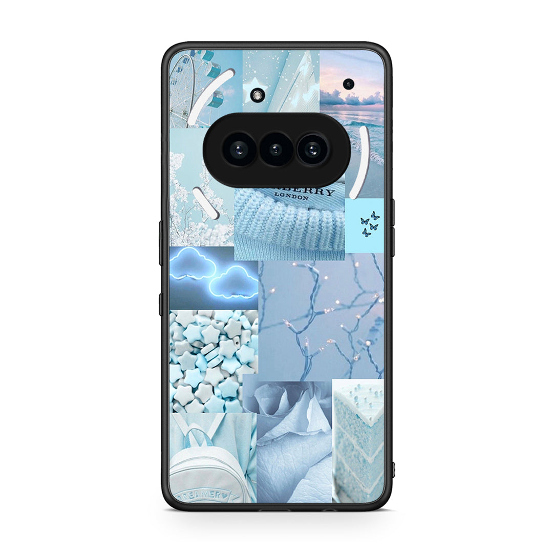 Nothing Phone 3a Ciel Aesthetic Collage θήκη από τη Smartfits με σχέδιο στο πίσω μέρος και μαύρο περίβλημα | Smartphone case with colorful back and black bezels by Smartfits