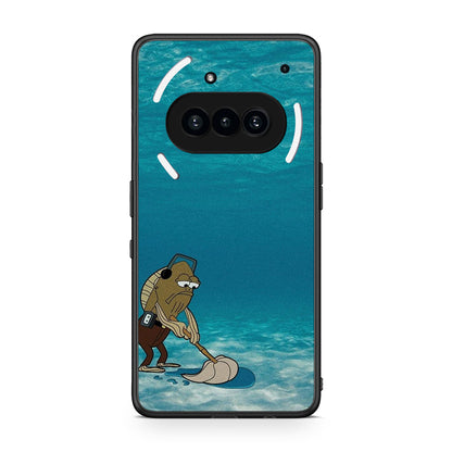 Nothing Phone 3a Clean The Ocean Θήκη από τη Smartfits με σχέδιο στο πίσω μέρος και μαύρο περίβλημα | Smartphone case with colorful back and black bezels by Smartfits
