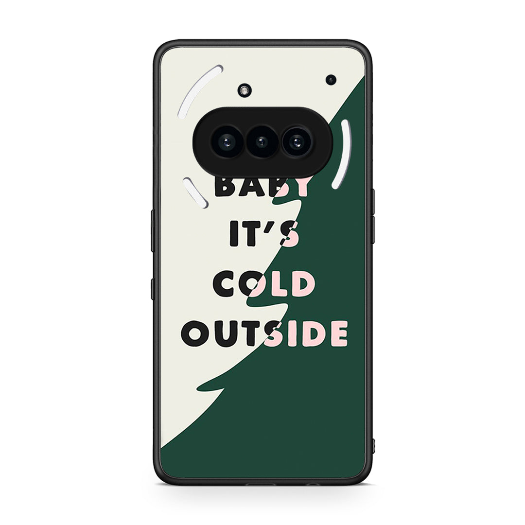 Nothing Phone 3a Cold Outside θήκη από τη Smartfits με σχέδιο στο πίσω μέρος και μαύρο περίβλημα | Smartphone case with colorful back and black bezels by Smartfits