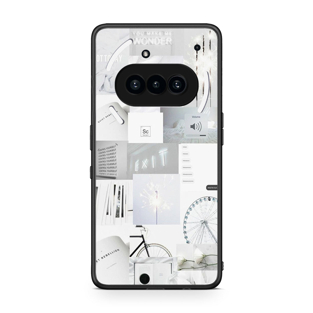 Nothing Phone 3a Collage Make Me Wonder Θήκη Αγίου Βαλεντίνου από τη Smartfits με σχέδιο στο πίσω μέρος και μαύρο περίβλημα | Smartphone case with colorful back and black bezels by Smartfits