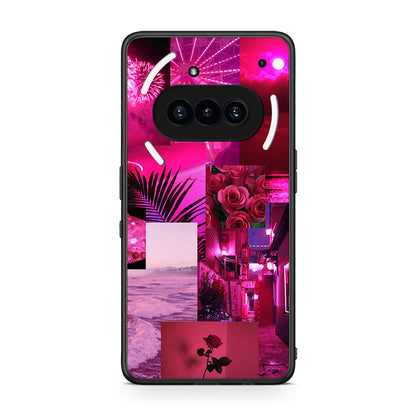 Nothing Phone 3a Collage Red Roses Θήκη Αγίου Βαλεντίνου από τη Smartfits με σχέδιο στο πίσω μέρος και μαύρο περίβλημα | Smartphone case with colorful back and black bezels by Smartfits