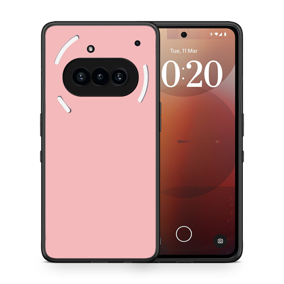 Θήκη Nothing Phone 3a Nude Color από τη Smartfits με σχέδιο στο πίσω μέρος και μαύρο περίβλημα | Nothing Phone 3a Nude Color case with colorful back and black bezels