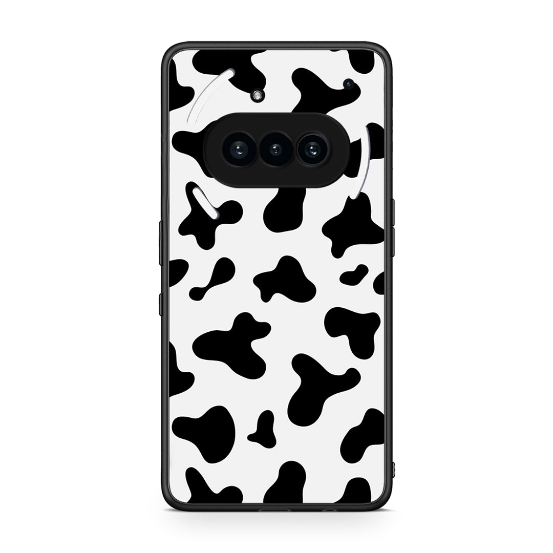 Nothing Phone 3a Cow Print θήκη από τη Smartfits με σχέδιο στο πίσω μέρος και μαύρο περίβλημα | Smartphone case with colorful back and black bezels by Smartfits